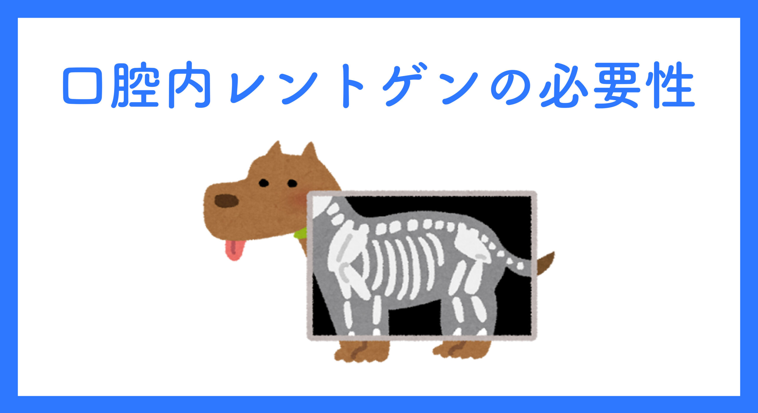 口腔内レントゲンの必要性